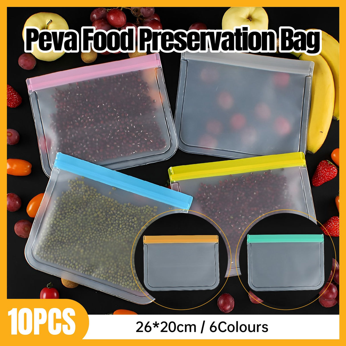 Keep Your Food Fresh with Translucent Frosted Food Storage Bags