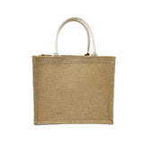 Unprinted Linen Handbag Good Product Companion Gift Linen Hemp Jute Shopping Bag