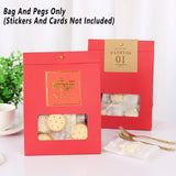 Snowflake Crisp Packaging Bag Candy Self-supporting Bag Kraft Paper Bag Window Nougat Candy Biscuit Bag