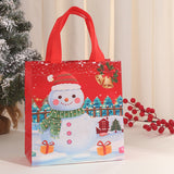 25pcs Christmas Non Woven Shopping Tote Bags Printed Colour Party Gift Bags