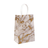 25PCS Marble Series Shopping Paper Bag Luxury Handbag Party Favor Gift Bags