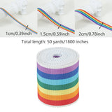 High-Density Fabric Stripe Ribbon for Clothing Accessories 50 Yards