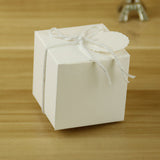 Rustic Kraft Paper Wedding Favour Gift Boxes with Jute String 100pcs