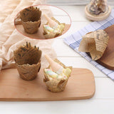 300PCS Newspaper Style Muffin Wrappers Cups Cake Box Liners Cafe Theme Party