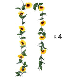 Artificial Sunflower Garlands 4PCS