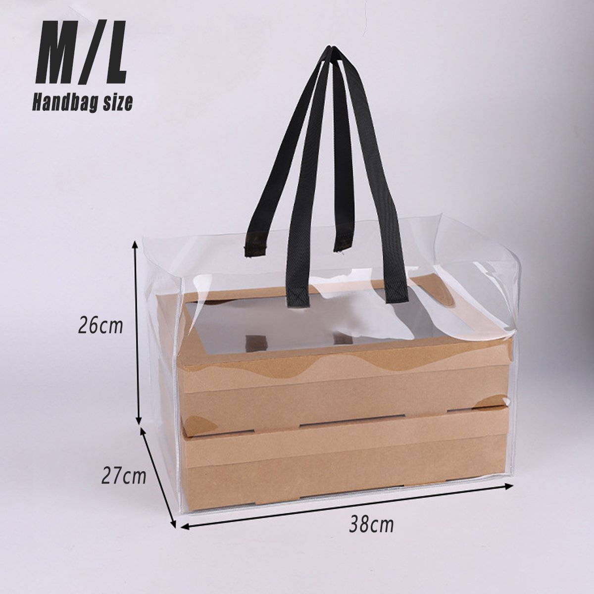 Grazing Boxes Kraft Paper with Clear Window for Outdoor Events 10 pcs