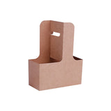 These kraft paper portable cup holders are perfect for cafes, takeaways, and events where carrying beverages is needed. 