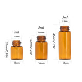 Amber Glass Bottle Essential Oils 5PCS