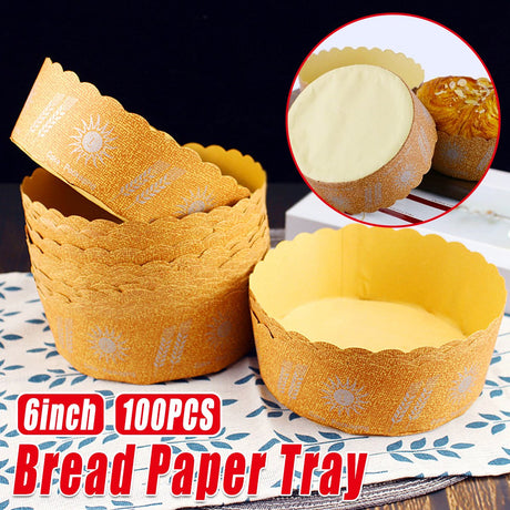 Kraft Paper Bread and Cupcake Holder 100PCS