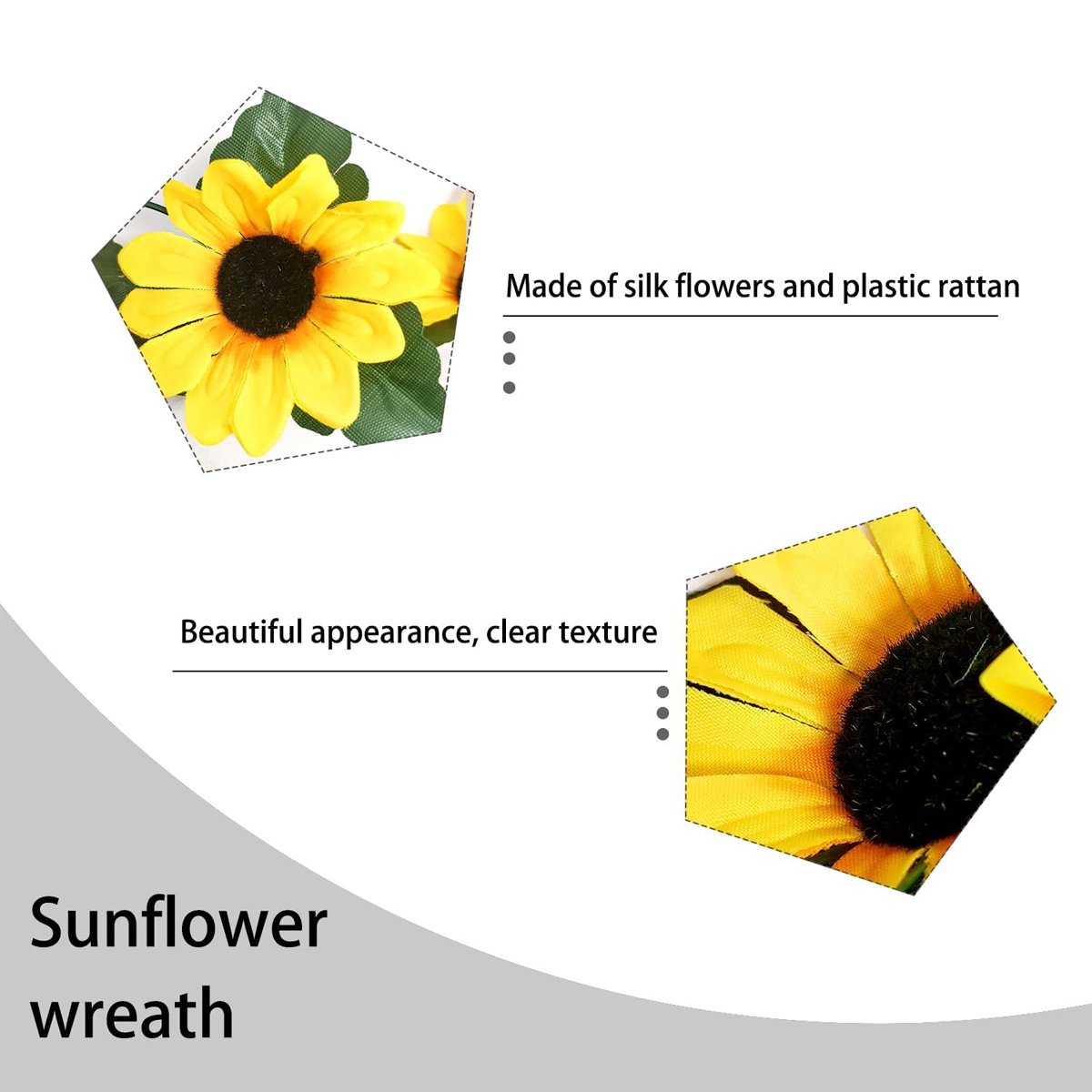 Artificial Sunflower Garlands 4PCS