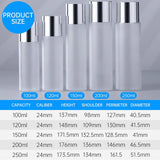 High-Quality PET Plastic Frosted Dispenser Bottles for Skincare Lotions 10pcs