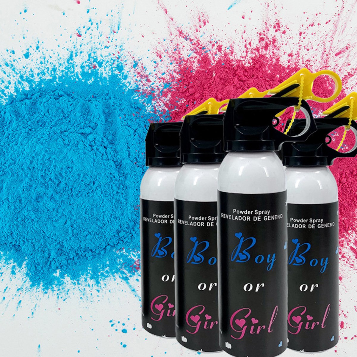 Gender Reveal Powder Blaster Blue Pink 1 Pack