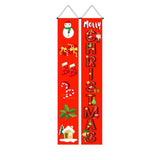 Door Banner Couplet Christmas Decoration 4Styles 1 Pair