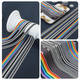 High-Density Fabric Stripe Ribbon for Clothing Accessories 50 Yards