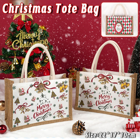 Christmas Santa Claus Gift Bag Holiday Packaging Apple Handbag Cloth Bag