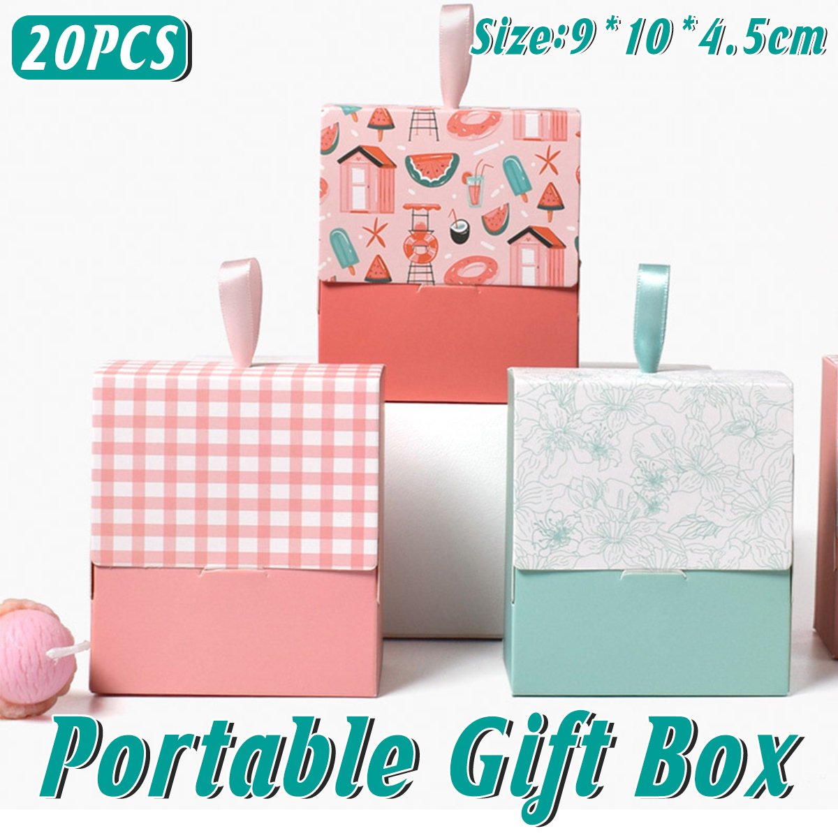 20pcs Mini Gift Boxes Small Party Favors Box for Girls Jewelry Candy Packaging