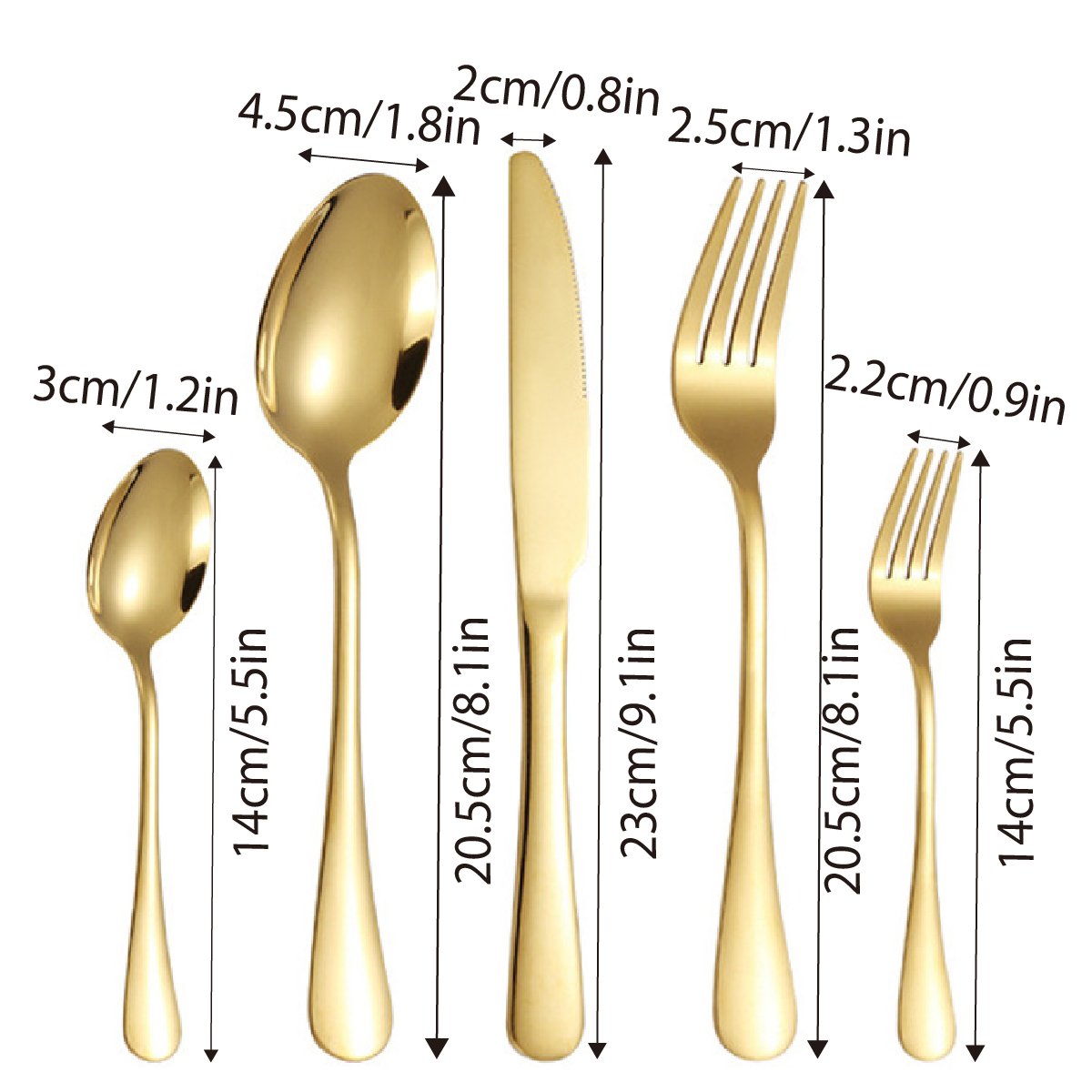 Stainless Steel Cutlery Set 2PCS