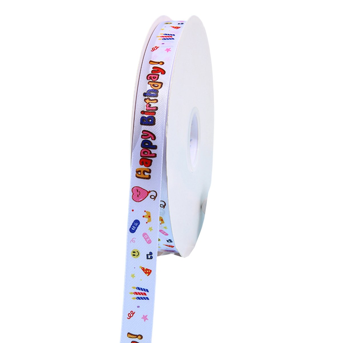 Polyester Happy Birthday Ribbon for Decorations 2CM*100Yard