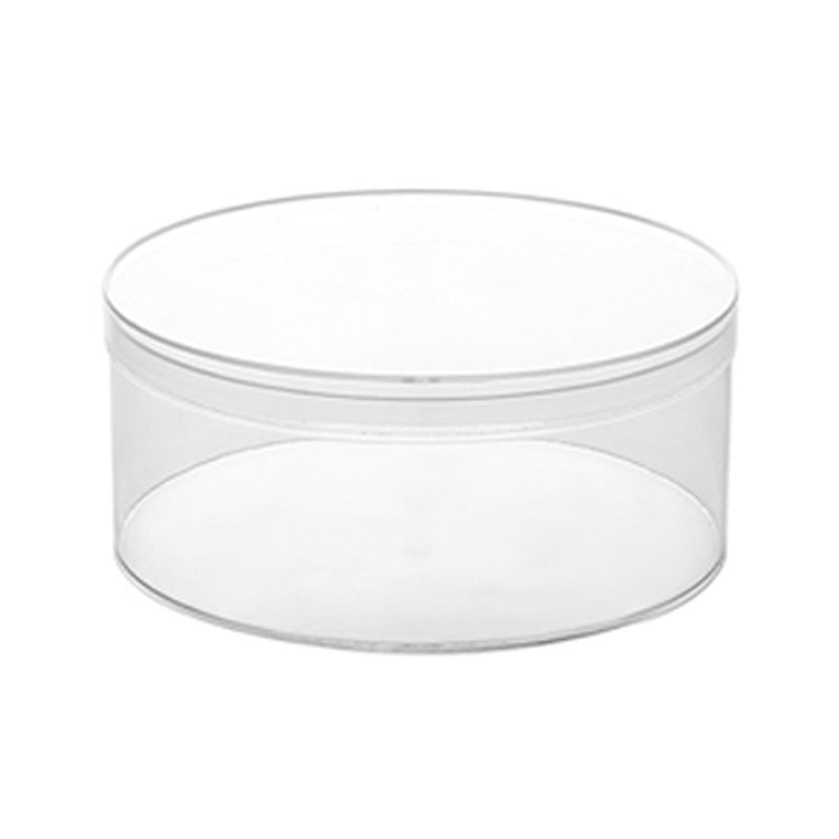 Transparent Plastic Round Box 10PCS