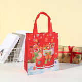 25pcs Christmas Non Woven Shopping Tote Bags Printed Colour Party Gift Bags