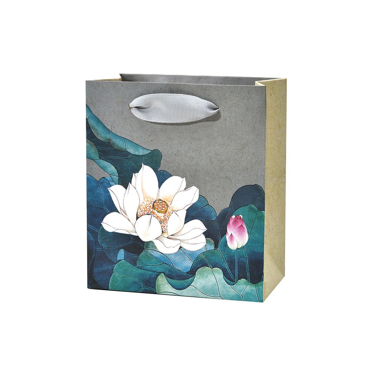 High-Quality Paper Vintage Lotus Jewelry Boxes with Velvet Lining 50pcs