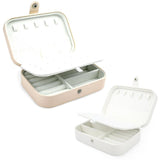 Elegant and compact jewellery organiser with multiple compartments