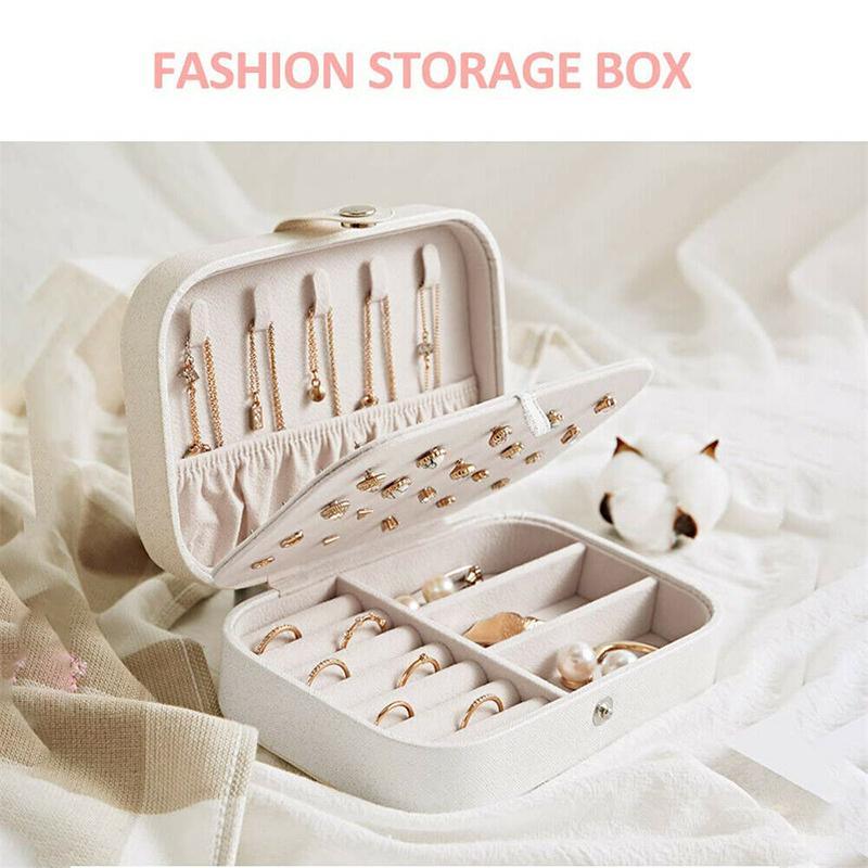 Elegant and compact jewellery organiser with multiple compartments