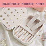 Elegant and compact jewellery organiser with multiple compartments