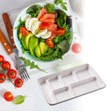 Disposable Compartment Lunch Box Biodegradable 800ml 1200ml