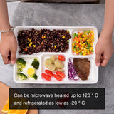 Disposable Compartment Lunch Box Biodegradable 800ml 1200ml