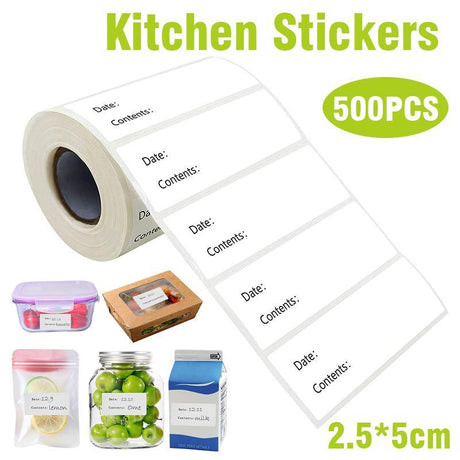 Stylish and durable pantry labels for kitchen organization