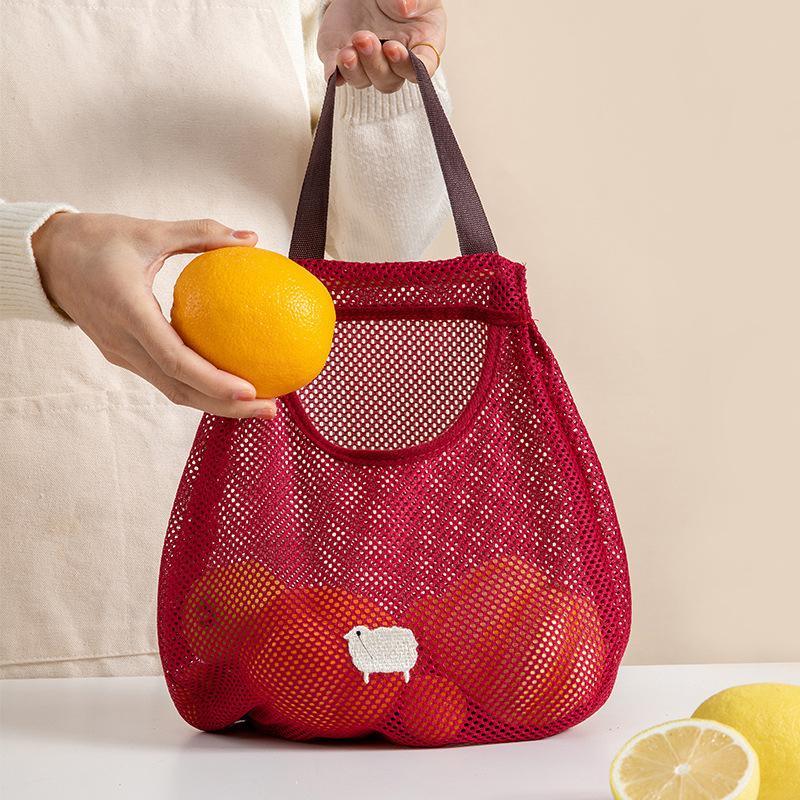 Kitchen Storage Mesh Bag 1PC 3Colours Polyester - Discount Packaging Warehouse