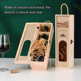 Wooden Wine Box Durable Exquisite Packaging Case for Wine Storage