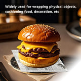50PCS Oil Proof Hamburger Wrapping Paper Food Grade for Sandwiches Snacks