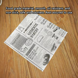50PCS Oil Proof Hamburger Wrapping Paper Food Grade for Sandwiches Snacks