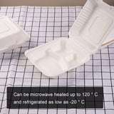 100PCS Disposable Biodegradable Lunch Box for Food Storage Takeaway Meal Safe