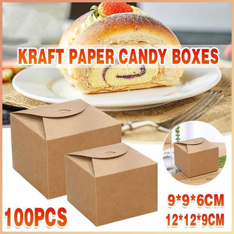 Pack of eco-friendly kraft box in various sizes