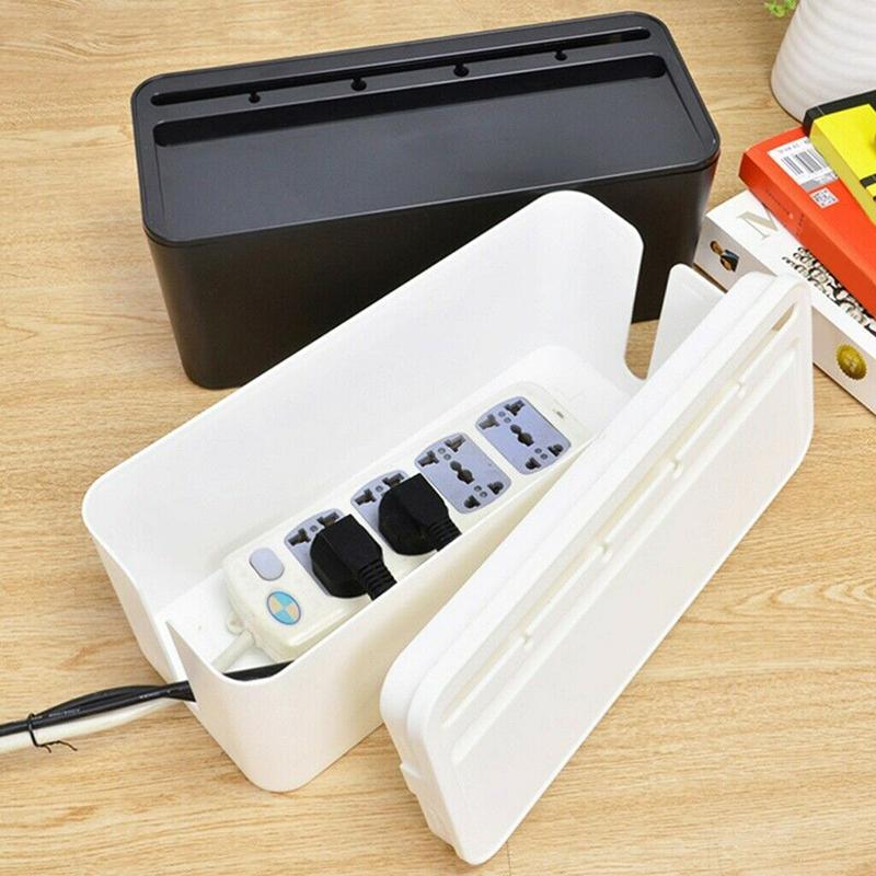 Large Cable Management Box 1PC 2Colours Cord Tidy Organizer Socket - Discount Packaging Warehouse