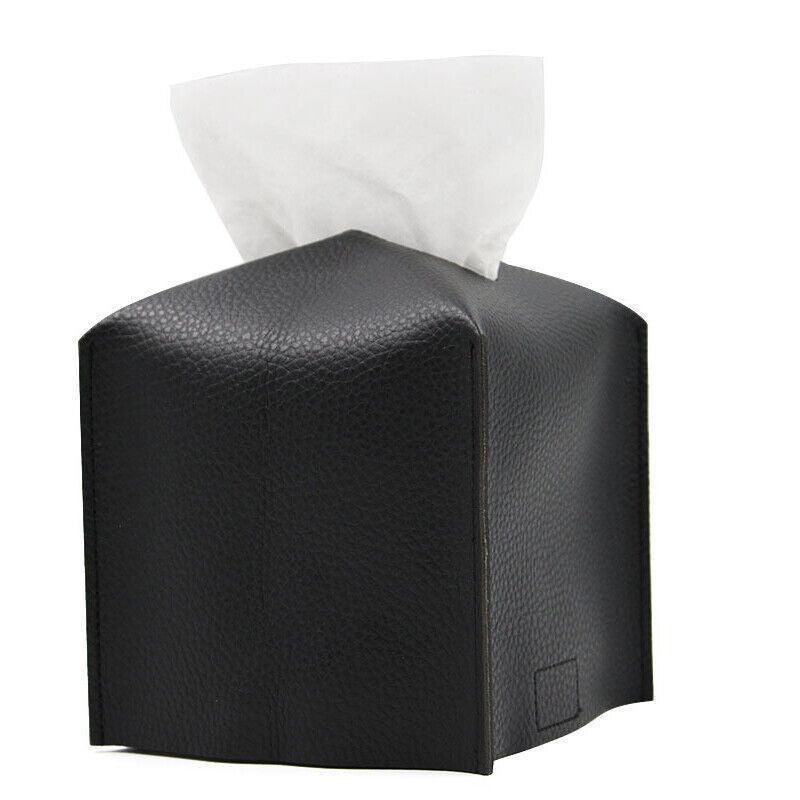 Leather Tissue Box Cover 1PC 2Sizes 7Colours PU Leather - Discount Packaging Warehouse