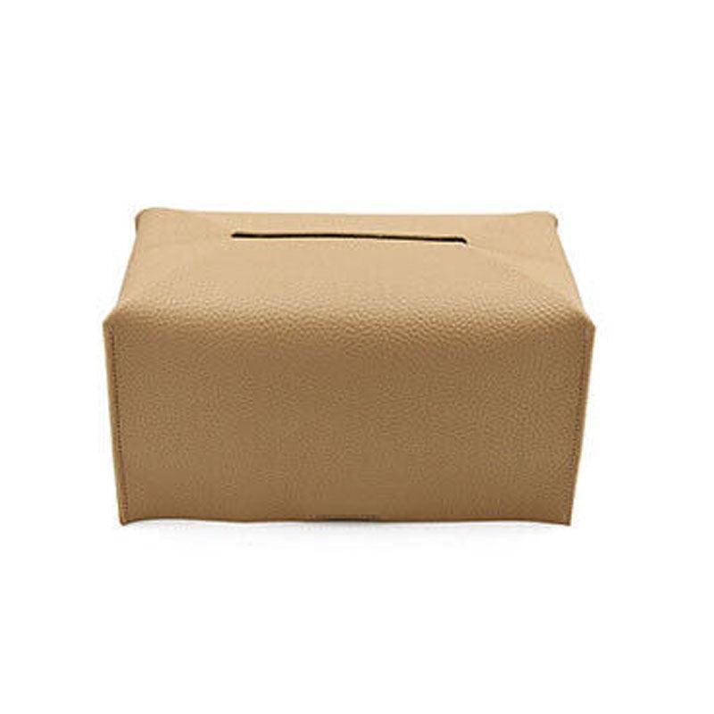 Leather Tissue Box Cover 1PC 2Sizes 7Colours PU Leather - Discount Packaging Warehouse