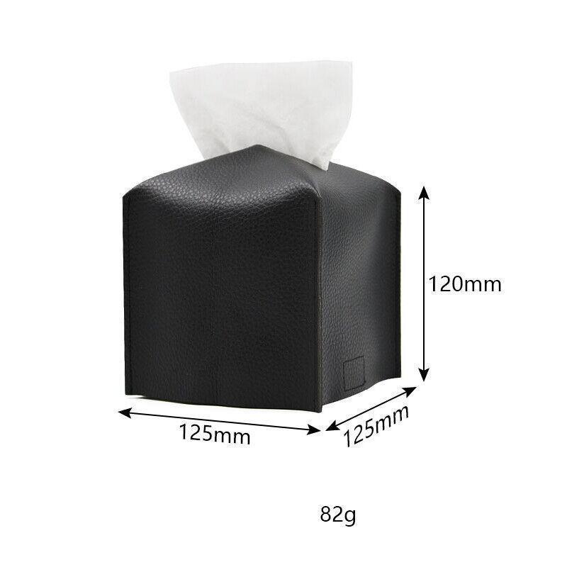 Leather Tissue Box Cover 1PC 2Sizes 7Colours PU Leather - Discount Packaging Warehouse