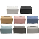 Leather Tissue Box Cover 1PC 2Sizes 7Colours PU Leather - Discount Packaging Warehouse