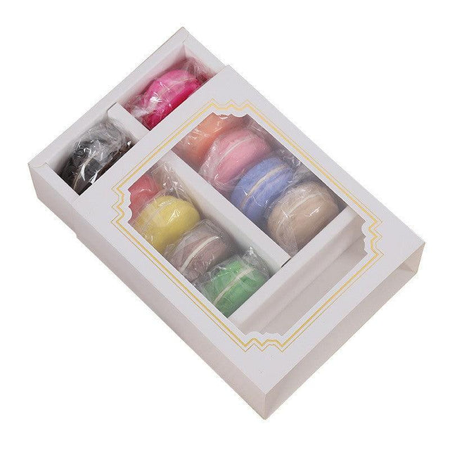 Elegant Windowed Macaron Boxes