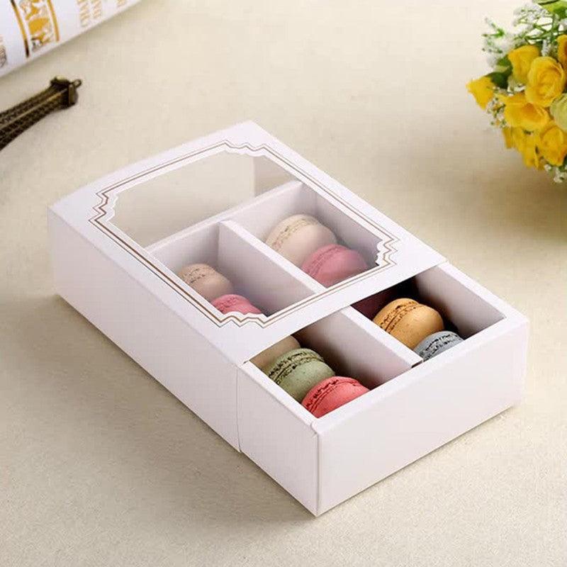 Elegant Windowed Macaron Boxes