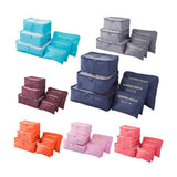 Set of travel organizer bags in different sizes