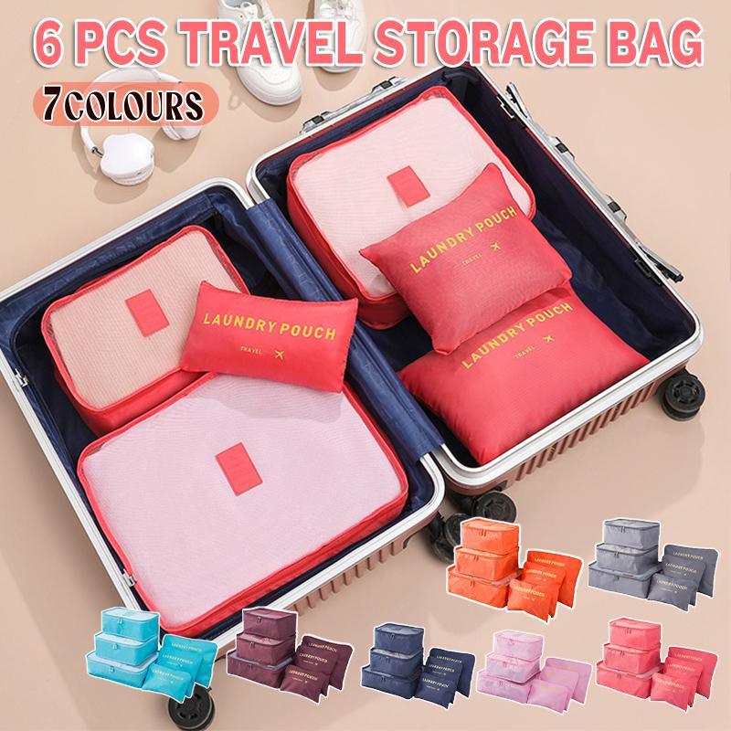 Set of travel organizer bags in different sizes