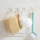 Versatile clear adhesive hooks for easy and damage-free hanging