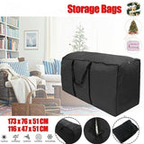 Durable and spacious large storage bag in use