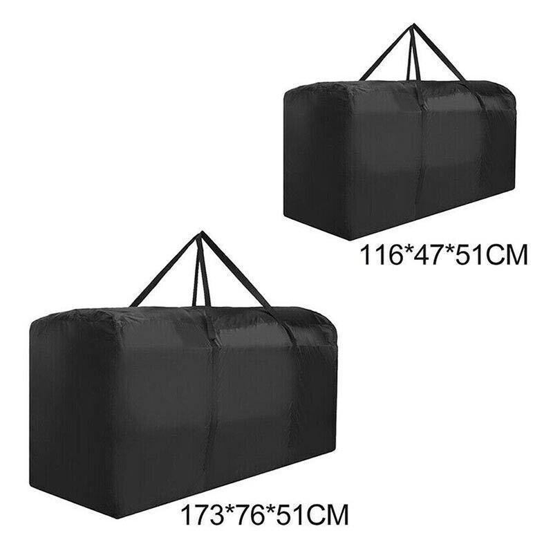 Durable and spacious large storage bag in use