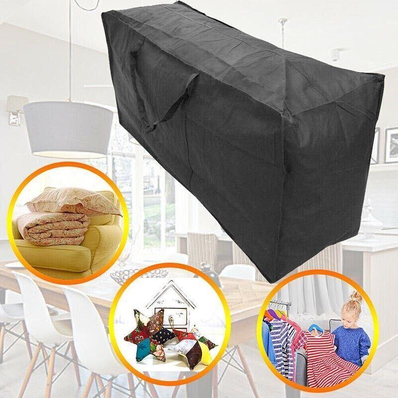 Durable and spacious large storage bag in use